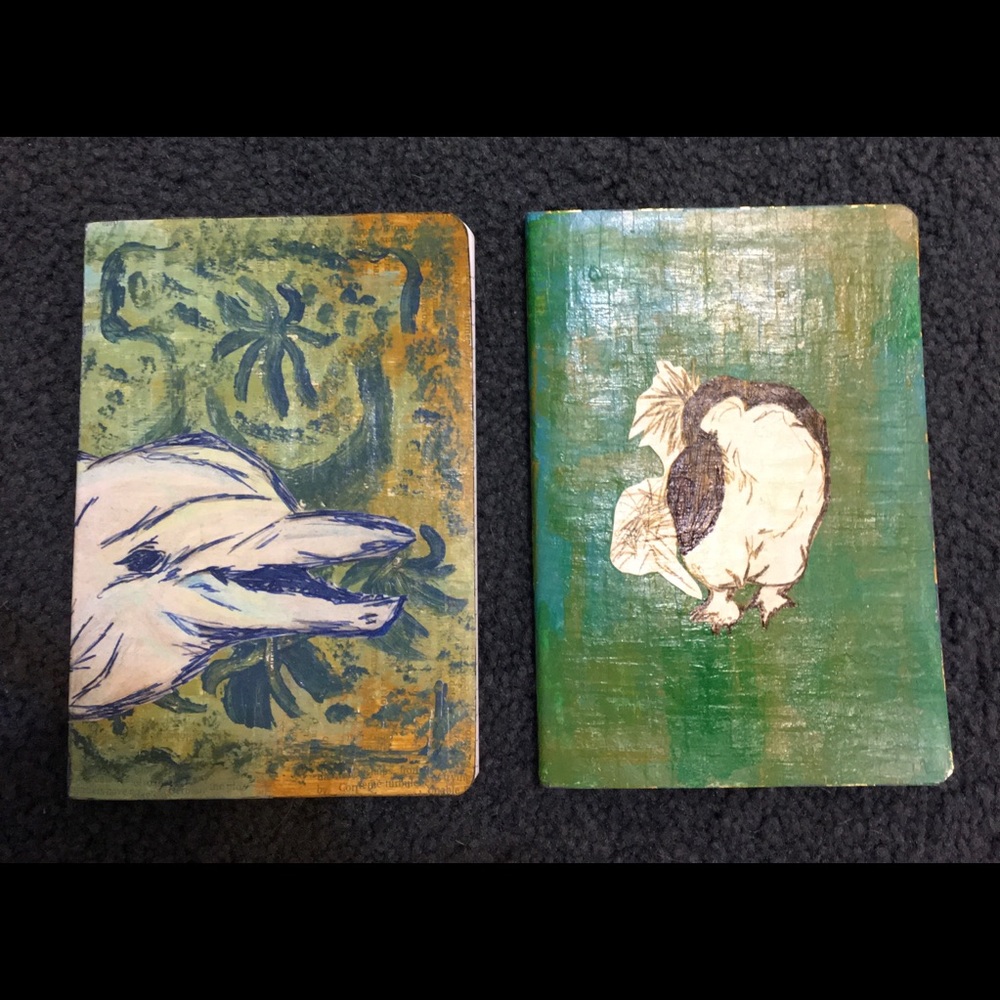 Two Green Notebooks